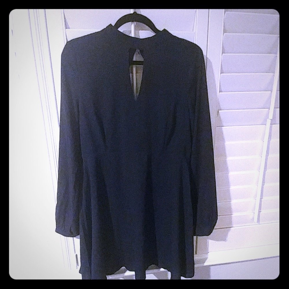 Navy blue short dress